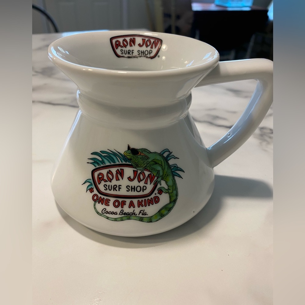 A Ron Jon Cocoa Beach Florida surf shop coffee mug